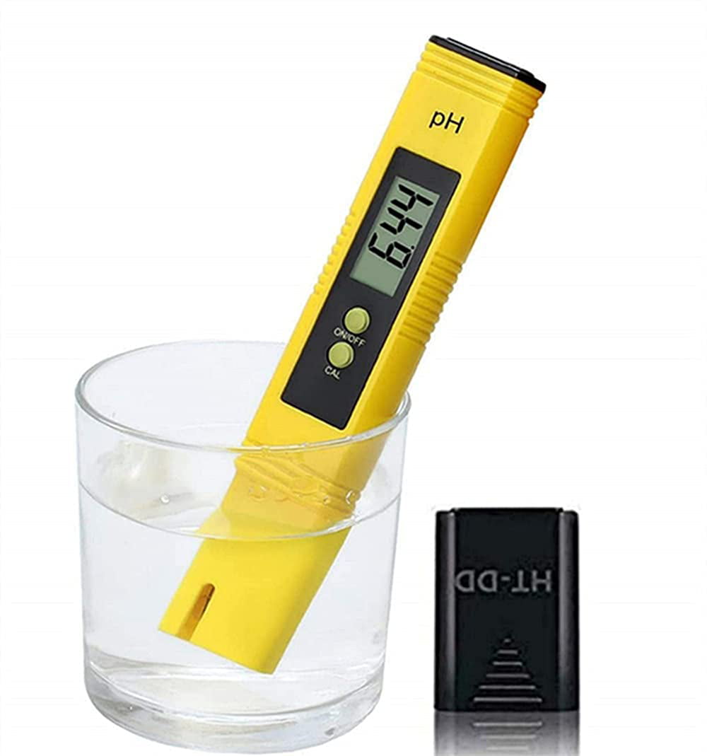 Hydroponics Tanice Digital PH Meter LCD PH Tester 0.01 PH High Accuracy Water Quality Tester for Household Drinking Water Aquariums Swimming Pools 