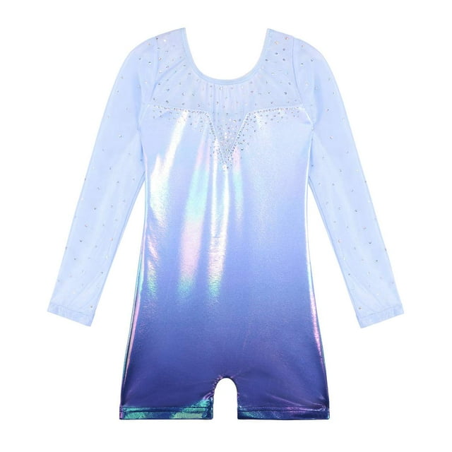 Maillots de gimnasia BAOHULU Blue Fancy Sparkle Tank Girl 6-7Y