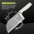 thumbnail image 6 of QianYing Crinkle Cutter for Veggies with Paring Knife: Kitchen Waffle Fry Knives for Potato, Pickle, Carrot, Cucumber, 6 of 7