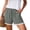 Gray women high waisted shorts with pockets a1, variant on Cagogo Women Casual Loose Shorts with Pockets Elastic Waist Solid Summer Party Shorts for Women High Waisted Lounge Beach Travel Shorts Comfortable Everyday Pants, White 2XL