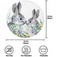 thumbnail image 2 of GZHJMY Easter Bunny Round Placemasts Set of 4, Non-Slip Heat Resistant Place Mats Washable Kitchen Dining Table Mats, 15.4", 2 of 5