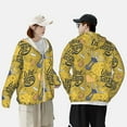 thumbnail image 6 of Gaeub White Wine Seamless Men's and Women's UPF 50+ Long-Sleeved Sun Protection Clothing, Fishing Shirt Long Sleeve Zip - Large, 6 of 9