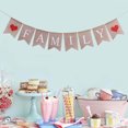 thumbnail image 4 of IDEANATEGRATE Linen Bunting Banner 1Set Multi Color For Family Reunions, 4 of 8