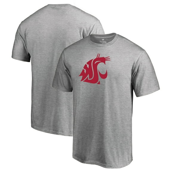 Men's Ash Washington State Cougars Primary Team Logo T-Shirt