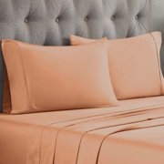Superior Egyptian Cotton 300 Thread Count Deep Pocket Sheet Set, Split King, Black