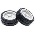 thumbnail image 4 of Yeacher Pneus de Voiture de Rallye Tout-Terrain Télécommandée 65*45*26mm 4 Pcs Remplacement pour TAMIYA TT02 XV01 HSP, 4 of 6