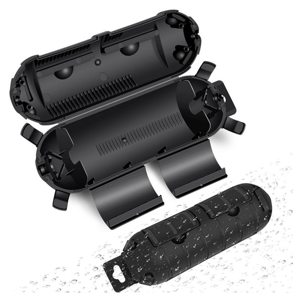 NineLeaf 2 Pack Outdoor Extension Cord Safety Cover, IP54 Waterproof with Water-Resistant Seal, for AWG 12/14/16/18 Cords, Protect Outdoor Outlet, Plug, Socket, Christmas Holiday Decoration Light