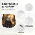 thumbnail image 6 of Lsque Lakeside Flower Field Cat Printed Women's Running Shorts with Liner Pockets,Elastic Quick Dry Workout Athletic Gym Yoga Shorts,Womens High Waist Shorts-Medium, 6 of 9