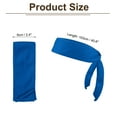 thumbnail image 2 of Uxcell Cintas para la cabeza diadema ninja karate diadema ajustable para deportes color azul profundo, 2 of 7