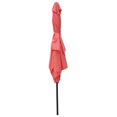 thumbnail image 4 of 6x9FT Outdoor Rectangular Umbrella with with Crank and Push Button Tilt, Large Sun Patio Waterproof Umbrella for Deck Pool Backyard Garden, No Base Included, Brick Red, 4 of 6