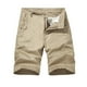 thumbnail image 2 of pstuiky Pantalones cortos de entrenamiento para hombre, Pantalones cortos cargo casuales de moda para hombre, con bolsillos y botones, cintura elástica Pantalones cortos para correr para hombre, 2 of 8