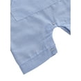 thumbnail image 2 of Kmbangi Bébé Garçon Fille Romper Sans Manches Combinaison Boutonnée Tenue Rayée, 2 of 8