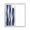 Blue, variant on Red Striped Window Privacy Film, Modern Gradient Geometric Ripple Stripes Static Cling UV Sun Blocking Tint Film Heat Control Windows Films for Bedroom Bathroom, Window Stickers 17.7"x39.3"