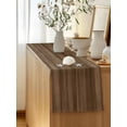 thumbnail image 5 of Table Runner 48 Inches Long for Kitchen Dining, Brown Wood Grain Dresser Scarf Farmhouse, Dining Table Decorations for Wedding/Parties, Retro Farmhouse Wooden Plank 13 x 48 In, 5 of 8
