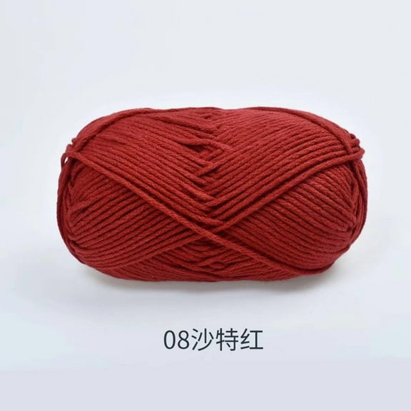 Nvzi Worsted Weight Yarn, hand-knitting No. 2 yarn,Yarn Acrylic -100g, 1 Roll, acrylic fibers,Can weave Ideal for Scarves, Hats, Coats & Bags, Easy to Knit for Beginners,dark red