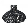 thumbnail image 4 of Lámpara colgante, pantalla de cuerda tejida, cuerda de papel, accesorios de iluminación DIY, cubierta de linterna de techo, pantalla para sala de esta negro, 4 of 8