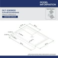 thumbnail image 3 of DreamLine SlimLine 30 in. D x 60 in. W x 2 3/4 in. H Center Drain Single Threshold Shower Base in Black, 3 of 5