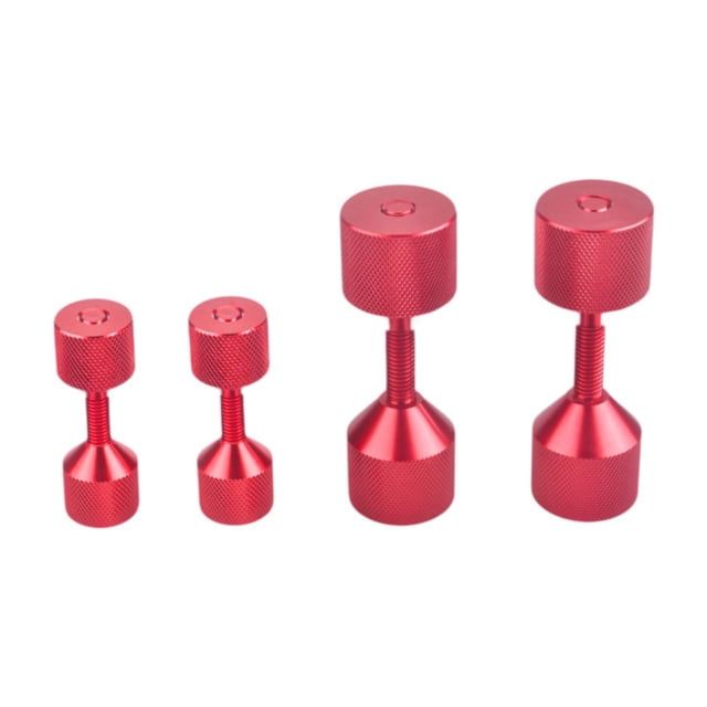 Rongfmy 4 Pieces Anodized Alignment Pins Multifunctional Lightweight Flange Aligners Red