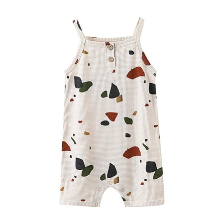 

Baby Boys & Girls Romper Suspenders Check Jumpsuit Button Pajamas Footless Jumpsuit Bodysuit Girls Girl Bodysuit