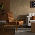 thumbnail image 1 of Modway Jensen Vegan Leather Accent Chair, French Oak Tan, 1 of 9