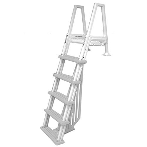 above ground pool ladder to deck