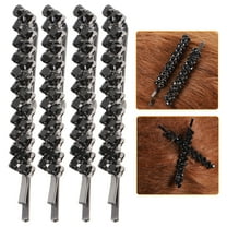 Beaupretty Fashion Hair Barrettes Hair Pin for Women 2 Pairs of Rhinestones