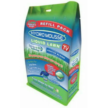 Hydro Mousse™ 16500-6 Liquid Lawn Refill with Spray n' Stay Technology, As Seen On (Best Spray On Lawn Seed)