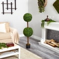 thumbnail image 4 of Nearly Natural 4.5ft. Boxwood Double Ball Topiary Artificial Tree (Indoor/Outdoor), 4 of 4