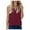 Claret, variant on WTXUE T-Shirts Sleeveless, Round Neck Shirts for Women's Tank Casual Blouse Tunic Solid | Casual for Women Black L