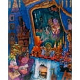 thumbnail image 2 of Bell, Bill 15x18 Black Ornate Wood Framed with Double Matting Museum Art Print Titled - The Looking Glass, 2 of 4