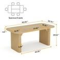 thumbnail image 4 of Tribesigns 5FT Modern Conference Meeting Table with Engineered Wood Board and Column Legs, 4 of 6