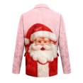 thumbnail image 5 of yuCgh Men's Ugly Christmas Corduroy Suit Jacket with Warm Pockets, Cardigan for Casual Holiday Fashion, Fun Print for Celebrations,Pink L, 5 of 6