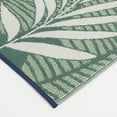 thumbnail image 3 of Mainstays 5'x7' Blue/Green Palm Plastic Outdoor Rug, 3 of 8