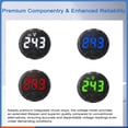 thumbnail image 3 of TFixol Digital LED Voltage Meter with Touch Control, DC 7-120V/0-120V, Two-Wire & Three-Wire Compatible, Reverse Polarity Protection, Low Voltage Alarm, 4 Display Colors (Blue, Red, Green, White), 3 of 6