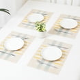 thumbnail image 7 of Unique Bargains 6 Packs Print Placemats for Dining Table Decor Yellow, 7 of 7