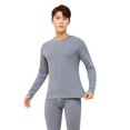 thumbnail image 3 of JIKNTTR Long Johns Thermal Underwear For Men Lined Base Layer Set For Men Autumn Winter Thermal Underwear Long Johns Set For Men Soft Comfy Long Pants Set, 3 of 9
