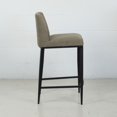thumbnail image 3 of Celine Contract Grade Chenille Bar Stool, Dark Taupe, 30-inch Seat, 3 of 5