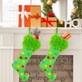 thumbnail image 6 of AOOOWER Green Santa Stocking Hanger Decorative Tree Accent For Outdoor Holiday Decoration, 6 of 8