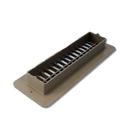 Cut Muffler 2' Baffle - JR Products 288-86-AB-TN-A Plastic Dampered Floor Register - 2