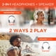 thumbnail image 2 of Auriculares inalámbricos 2 en 1 con altavoz HyperGear Flip White, 2 of 9