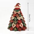 thumbnail image 6 of Christmas Patchwork Fabric Tree DIY Craft Kit,Plaid Quilted Tabletop Mini Tree Making Set With Doll Topper,Handmade Decor For Mantel,Table,Winter Holiday Home Decor A-Elf, 6 of 7