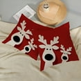 thumbnail image 6 of AUQ Christmas Pillow Covers 16X16 Set of 2 Christmas Decorations Linen Red Pillowcase Winter Elk Deer Christmas Throw Pillows Christmas Holiday Decor Outdoor Cushion Covers for Couch Home Decor, 6 of 7