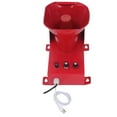 thumbnail image 2 of 180dB Sirène Industrielle Robuste avec Stroboscopique LED - Alarme Résistante aux Intempéries pour Chantiers et Usines (110V, Indice IP65), 2 of 6