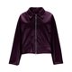 thumbnail image 5 of AUNVITO Women's Casual Long Sleeve PU Jacket Hoodless Outerwear for Daily Wear, 5 of 8