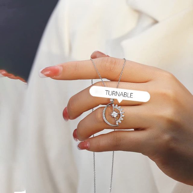 Collares De Estrellas De Sol Y Luna To My Badass Squad Collar Collares De Estrellas De Sol Y Luna Colgante De Estrella De Media Luna Giratoria Regalo Significativo Para Damas ANGGREK To My Badass Squad Necklace