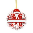 thumbnail image 1 of Adornos Navideños con Monograma Acrílico de 26 Letras y Gorro de Papá Noel | Adornos Navideños 2D para Manualidades | Adornos con Letras Colgantes para Decorar El Hogar, La Chimenea, La Puerta y La V, 1 of 5