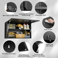 thumbnail image 5 of Metal Wall Storage Cabinet with Adjustable Shelf Wall Mount Garage Cabinet Flip Up Cabinet Steel Metal Cabinet Trailer Cabinets Work Shop Wall Cabinet Lockable Tool Cabinet Assembly Required, 5 of 13