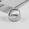 thumbnail image 4 of HZMAN Stainless Steel Polished Beer Bottle Opener Ring (Silver,10), 4 of 6