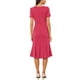 thumbnail image 3 of Vestido de cóctel para mujer Inspire Chic, vestido de tubo con decoración de botones, estilo vintage de los años 50, vestido midi con volantes en color rosa fuerte, 3 of 6