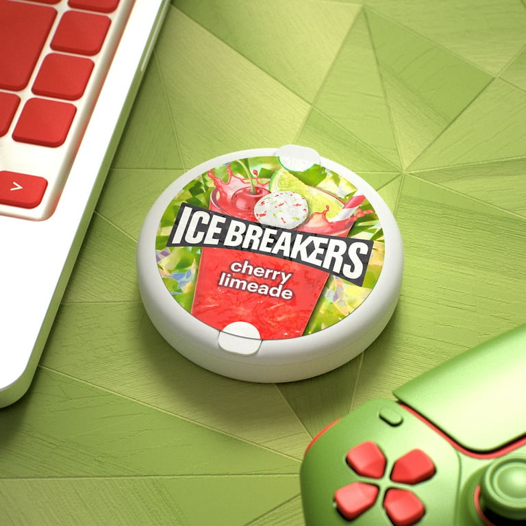 Ice Breakers Cherry Limeade Sugar Free Mints, Tin 1.5 oz